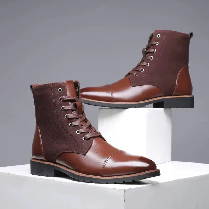 Parker Two Tone Leather Boots