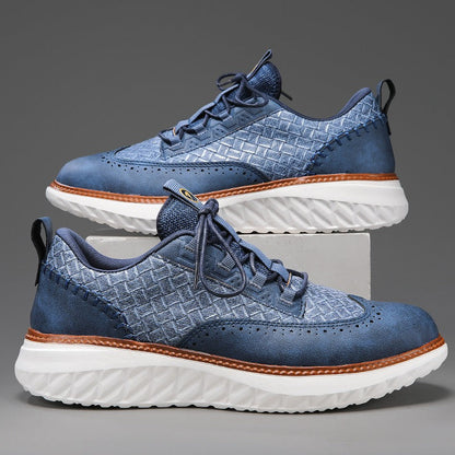 Mercer Woven Leather Sneakers