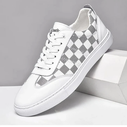 Suede Checkerboard Sneakers