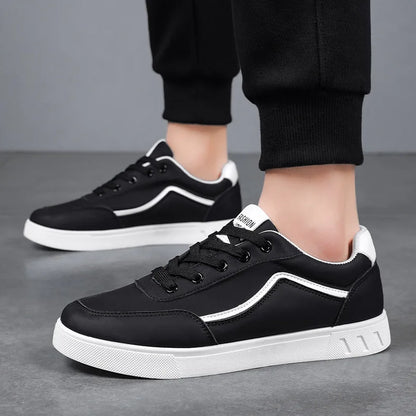 Carson Line Leather Sneakers
