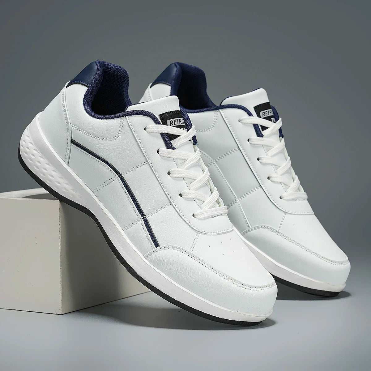 Courtline Leather Sneakers
