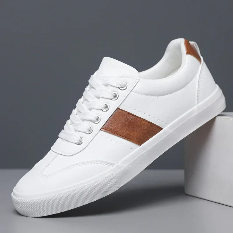 Belnor Stripe Leather Sneakers