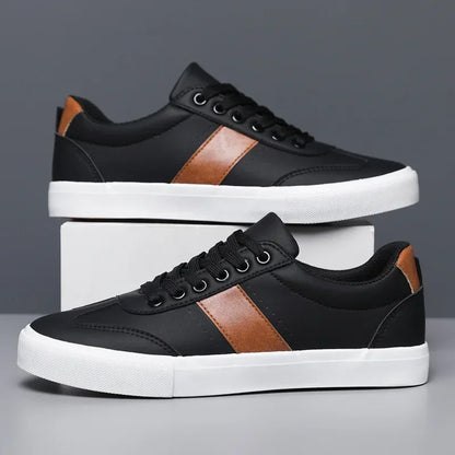 Belnor Stripe Leather Sneakers