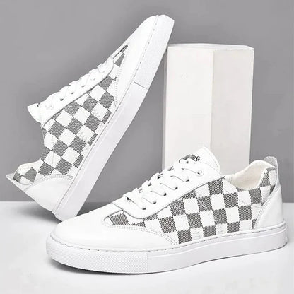 Suede Checkerboard Sneakers