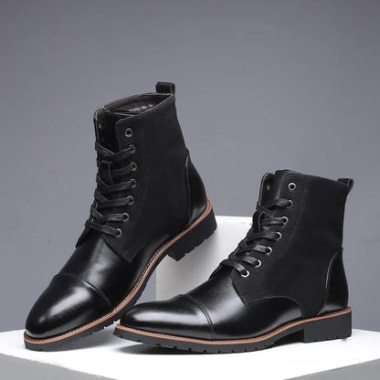 Parker Two Tone Leather Boots