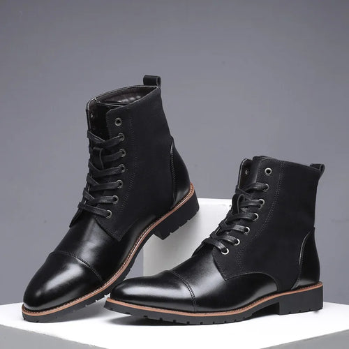 Parker Two Tone Leather Boots