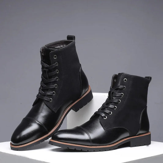Parker Two Tone Leather Boots